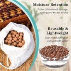 Legigo 15 LB Organic Leca Clay Pebbles for Plants, 4mm-16mm 100% Natural Leca Balls for Indoor Plants, Hydroton Clay Pebbles for Plants Hydroponic Aquaponics Growing Orchid Drainage Terrarium
