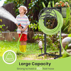 TomCare Garden Hose Holder Upgraded Water Hose Holder Heavy Duty 4 Spikes Hose Hanger Holds 160 Feet Hoses Stable Freestanding Hose Storage Organizer for Outside Yard