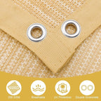 Shade&Beyond 90% Sun Shade Cloth with Grommets, 6' X 16' Pergola Shade Cover Canopy, Mesh Tarp Sun Screens for Patio, Outdoor, Garden, Backyard, Wheat