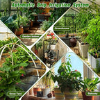 Automatic Plant Waterer Indoor, Drip Irrigation System for Potted Plants, Vacation Plant Self Watering Device, Drip Timer Auto Watering for Housplants, Garden, Greenhouse (15 Pots, Adjustable Dripper)