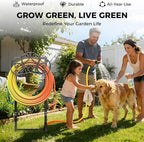 Garden Hose Holder Holds 2 * 160Ft Hoses, Heavy-Duty Freestanding Water Hose Holder with 4 Spikes, Rustproof Hose Stand Hose Hanger Storage Hose Rack for Outside, Yard, Lawn, Farm