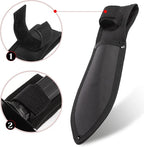 Metal Detector Shovel, Kemaier Heavy Duty Double Serrated Edge Digger, Metal Detecting Digging Tool with Sheath for Belt Mount, Gardening Accessories for Metal Detection Digging Loosening Planting