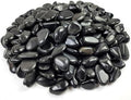 YISZM Black Pebbles for Indoor Plants, Natural Polished River Rocks, Small Decorative Stones for Planters Vase Fish Tank Aquariums Landscaping Garden, 5lbs