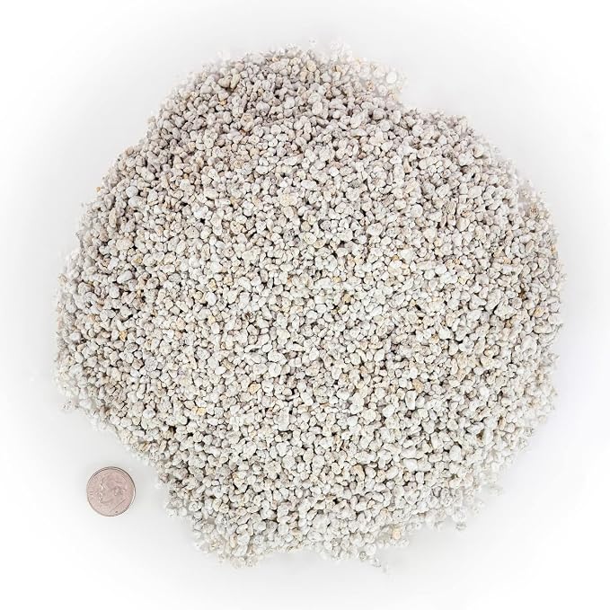 Premium Organic Perlite - (Made in Ukraine) Horticultural Soil Amendment for Indoor & Outdoor Container Plants for Drainage Management and Enhanced Growth - 2 Quart