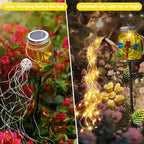 SRNPMIU Solar Watering_Can Light, Yard Outdoor Decor Lights, IP65 Waterproof, Hanging Dragonfly Garden Light, Outside Garden Flower Bed Decor, Women Gift, Birthday Gifts