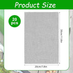 lasuroa 20pcs Flower Pot Hole Netting Mesh Pad, 30x20cm/11.8x7.8 Inch Bonsai Eye Mesh Drainage Screens Plant Pot Drainage Meshes Plant Accessories Kit Screen Meshes Preventing Substrate Leakage