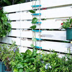 Blue Chain Trellis for Climbing Plants Indoor - Durable Natural Wood Design for Pothos and Ivy Support - Decorative Decorative Wall Feature for Home and Garden