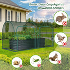 Ohuhu Crop Cages for Garden Plant: 8x4x4 Ft Tent Cage, Plant Netting Cover with Zipper, Garden Bed Cover, Plant Cover from Animal Wind-Resistant Garden Cage for Fruit Vegetable Flower