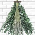 115 PCS Mixed Dried Eucalyptus Stems with Lavender Flowers Bundle for Shower, 17'' Natural Eucalyptus Leaves Branches Hanging Shower Plant for SPA Home Fragrance Bathroom Table Vase Decor