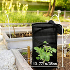 2 Pcs Pop Up Mesh Plant Protectors, 21 x 13 Foldable Garden Cover, Specifically Designed for Outdoor Vegetables, Seedlings & Flowers, Animal Barrier Cloches with Stakes (Black)