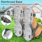 Lawn Aerator Shoes for Grass - Pre-Assembled Grass Aerator Shoes for Lawn - Soil Yard Aerator Tool for Aerating Patio Garden, Gray, Medium Size