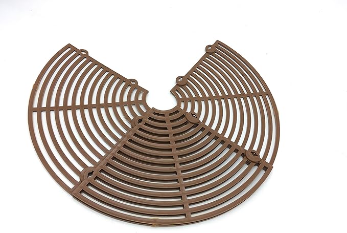 Plant Pot Grid Flower Pot Cover Cat Baby Safety to Protect Children Pets Plant Brown 11.8" Pack of 2