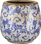 SiliFine Vintage Ceramic Flower Pot with Ice Crackle Rustic Planter with Drainage Holes for Indoor and Outdoor Decor Home Living Room Garden Decor Gardening Gift(Vintage Style)