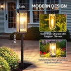 ELECLINK Solar Pathway Lights Outdoor, 8 Pack Upgraded Solar Lights Outdoor Waterproof, Bright Up to 15 Hrs Auto On/Off Garden Light for Yard Patio Lawn Path Walkway Driveway Outside Decor