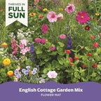 BloomingBulb Seed Mat - Easy to Plant and Grow Garden Seeds - Creates Fragrant, Vibrant Flower Garden – Customizable Flower Beds- English Cottage Garden Mat