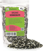 Horticultural Organic Vermiculite by GARDENERA - Medium Grade - Natural Soil Additive for Potted Plants, Orchids, Hydroponics, Terrariums (4 Quart)