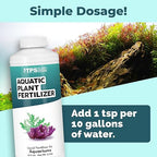 Aquatic Plant Fertilizer – Liquid Plant Food for Lush Growth, Vibrant Color & Healthy Aquarium Plants, 32 oz