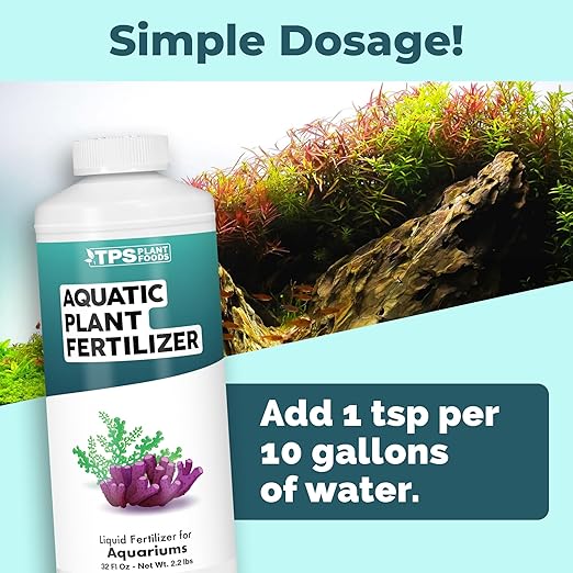 Aquatic Plant Fertilizer – Liquid Plant Food for Lush Growth, Vibrant Color & Healthy Aquarium Plants, 32 oz
