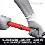 Corona Tools Extendable Handle Weeder for Raised Garden Beds – Adjustable 18"–32" Telescoping Garden Weeding Tool