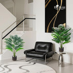 Der Rose Fake Palm Tree Large Artificial Potted Monstera Plants Indoor for Home Porch Patio Living Room Bathroom Outdoor Decor