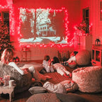 JMEXSUSS 600 LED Red Christmas Lights Outdoor, Red String Twinkle Fairy Lights Indoor Plug in, Valentines Day Lights Clear Wire for Tree Party Christmas Graduation Party Decorations