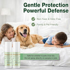 Bed Bug Spray Natural Travel Spray Child & Pet Safe - Plant Based Bed Bugs, Lice, Mite Treatment, Stain & Odor Free Control, Compact Travel Size for Hotels, Suitcase, Backpack, Shoes, 3oz, 2 Pack