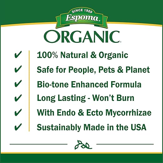 Espoma Organic Bio-Tone Starter Plus 4-3-3 Natural & Organic Starter Plant Food with Both Endo & Ecto Mycorrhizae; 4 lb. Bag; The Ultimate Starter Fertilizer - Pack of 2