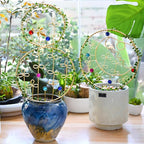 1PCS Hoya Trellis Plant Support Indoor Metal Frame Unique Trellis for Climbing Plants Potted Hoya Pots Small Houseplant Vine Support for Plant Lovers Home Decor