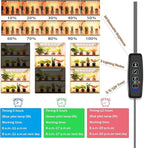 Grow Lights for Indoor Plants,Ultra-Thin Panel Grow Lamp,158LEDs Full Spectrum Grow Lights for Under Cabinet Plant, Grow Lamp with 3/9/12H Timer,10 Dimmable Levels for Plants Growing