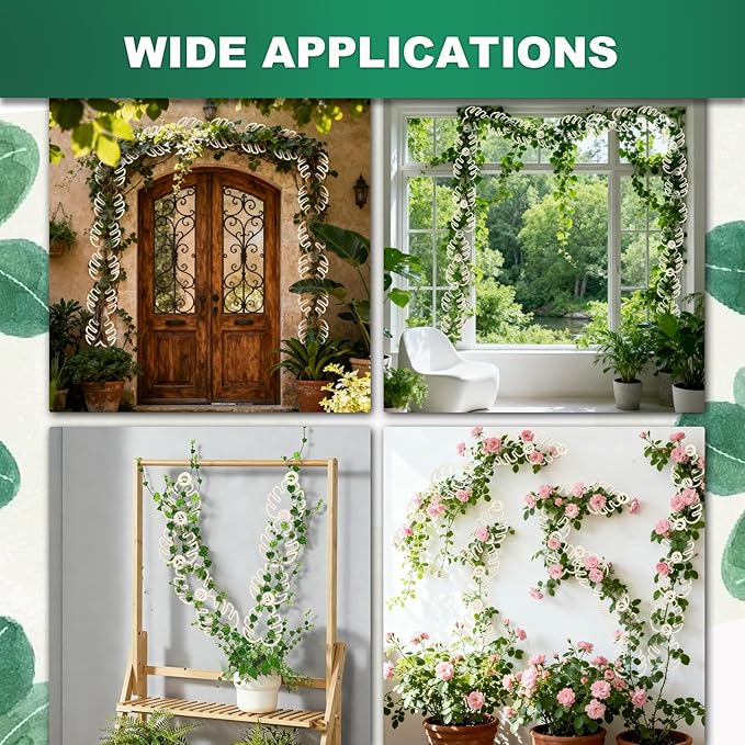 20pcs Monstera Leaf Chain Trellis for Climbing Plants Plant Trellis Indoor and Outdoor Vine Support Plant Accessories Garden Wall Plant Rack Frame Suitable for Monstera Pothos Ivy