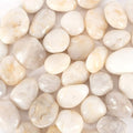 5 lbs Approx. 25 White River Rocks Stones for Plants Pebbles for Indoor Plants | Aquarium Fish Tank Rocks | Polished Decorative Rocks for Vases (2-3 Inches)