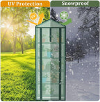 Greenhouse for Indoor Outdoor, Small Plastic Plant Green House 5-Tier Rack Stand Portable Greenhouses with Durable PE Cover for Seedling