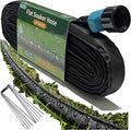 2026 Flat Soaker Hose 25 ft with Stakes for Garden, 25ft Linkable Drip Hose Diy Garden Irrigation System Saving 80% Water, Dual-layer Leak-free Design Water Hose with Holes