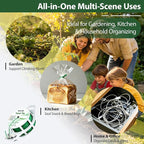 100m Garden Cable Ties & Cutters, Reusable Green Wire Twist Ties for Climbing Plants & Home Organization