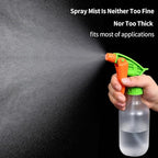 Cleaning Spray Bottles for Plants Misters Inside, 2 Pack 10 oz Squirt, Water Spray Bottle Mist Sprayer, No Leak Hair Mister Empty with Adjustable Nozzle (White Orange)
