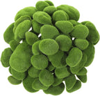 JJUNW 80Pcs Artificial Moss Rocks, Decorative Green Moss Balls, Fake Moss Rocks for Floral Arrangements, Fairy Gardens and Crafting
