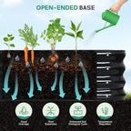 5 in 1 Galvanized Raised Garden Bed - 8x3x1ft (2Packs) Modular Planter Box Outdoor | Metal Raised Bed Kit with Bracing Rods for Gardening Vegetables Flowers Fruits Herbs (Gray)