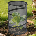Plant Protectors from Animals | Round Reusable Foldable Breathable Mesh Protector | Garden Plant Net | for Winter Freezing Frost Season Flower Pot Planter Patio Porch Walkway Pathway Courtyard Farm