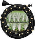 Misters for Outside Patio, 82FT(25M) Misting Line+25 Mist Nozzles, Outdoor Misting Cooling System for Patio Backyard Garden Greenhouse