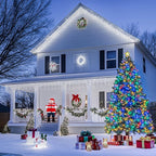 JMEXSUSS 200LED 66Ft Connectable Christmas Lights Indoor Outdoor Clear Wire | White to Multicolor String Lights | Twinkle Fairy Light Plug in for Bedroom Classroom Wedding Tree Patio Xmas Decor