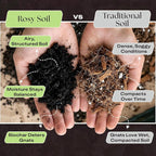 Rosy Soil Plant Food - Microbially Active Fertilizer for Houseplants, Herbs, Flowers – Enriched with Biochar, Kelp, and Worm Castings – Organic Food for Healthy Growth – 4 Quarts