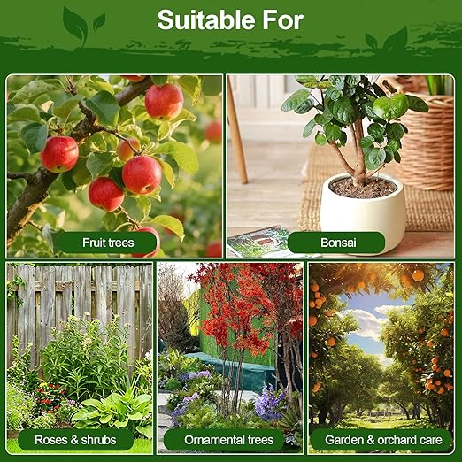 Tree Wound Sealer & Dressing, 500g Pruning & Grafting Healing Paste for Trees, Shrubs, Bonsai & Roses – Fast-Acting Protective Seal, Plant-Friendly, Dark Green