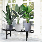 Plant Stand Indoor Outdoor, Heavy Duty Iron Pedestal Stands Metal Plant Stand for Indoor Outdoor, 1-Tier Sturdy Flower Stand Display Plant Shelf
