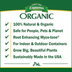 Espoma Organic Vegetable & Flower Garden Soil Natural and Organic in Ground Planting Mix. Use when Planting & Transplanting. For Organic Gardening. 1 Cubic Foot Bag