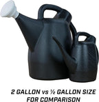 Chapin 48000 Watering Can, Garden, Indoor and Outdoor Plants, Recycled Plastic, Made in USA, Black, 0.5 Gallon (2.3 Liters)