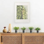 Mkono 4 Packs Small Fake Plants in Farmhouse Galvanized Pots Table Centerpiece Mini Potted Artificial Plants Faux Eucalyptus for Shelf Office Rustic Home Decor (Black, Mini-6" H)