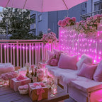 JMEXSUSS 66 Ft Connectable Pink Lights for Room Decor, 200 LED Pink String Fairy Christmas Lights Clear Wire Plug in for Bedroom Indoor Outdoor Girl's Room Home Anniversary Birthday