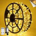 JMEXSUSS 168FT 600 LED String Lights for Outside Clear Wire, Warm White Christmas Lights Outdoor Waterproof, Tree Lights Outdoor Plug in for Patio Wedding Party Holiday Christmas Bedroom Pergola Decor