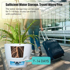 SwinDuck 10 Inch Self Watering Hanging Pots, 2 Pack Hanging Planters with 40oZ Deep Reservior for Indoor Outdoor Plants Flowers, White