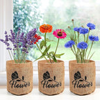 Indoor Daisy Garden Starter Kit with Gardening Tools - Planter Bags, Markers, Soil Disks and Shears, Home Gardening Gifts for Women Men Plant Lovers